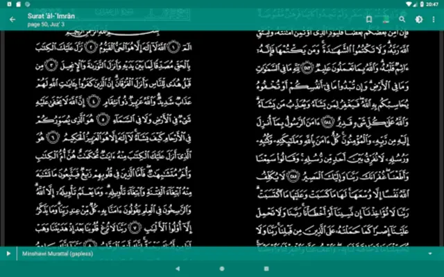 Quran Qaloon قرآن قراءة قالون android App screenshot 2