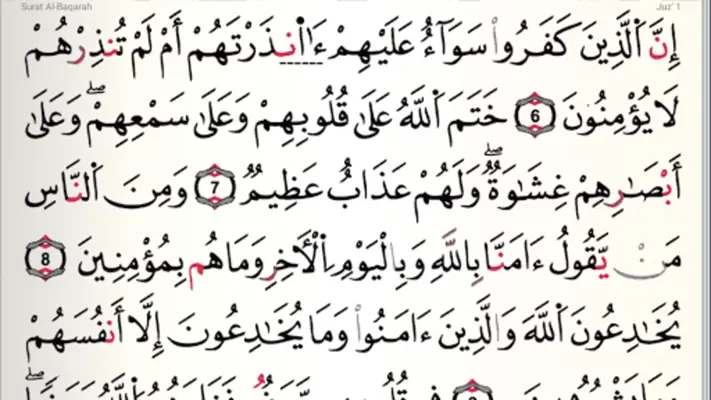 Quran Qaloon قرآن قراءة قالون android App screenshot 7